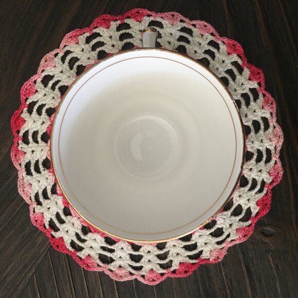 Phoenix Hand Painted Flowers White English Bone China Teacup & Saucer Set - Picture 8 of 10